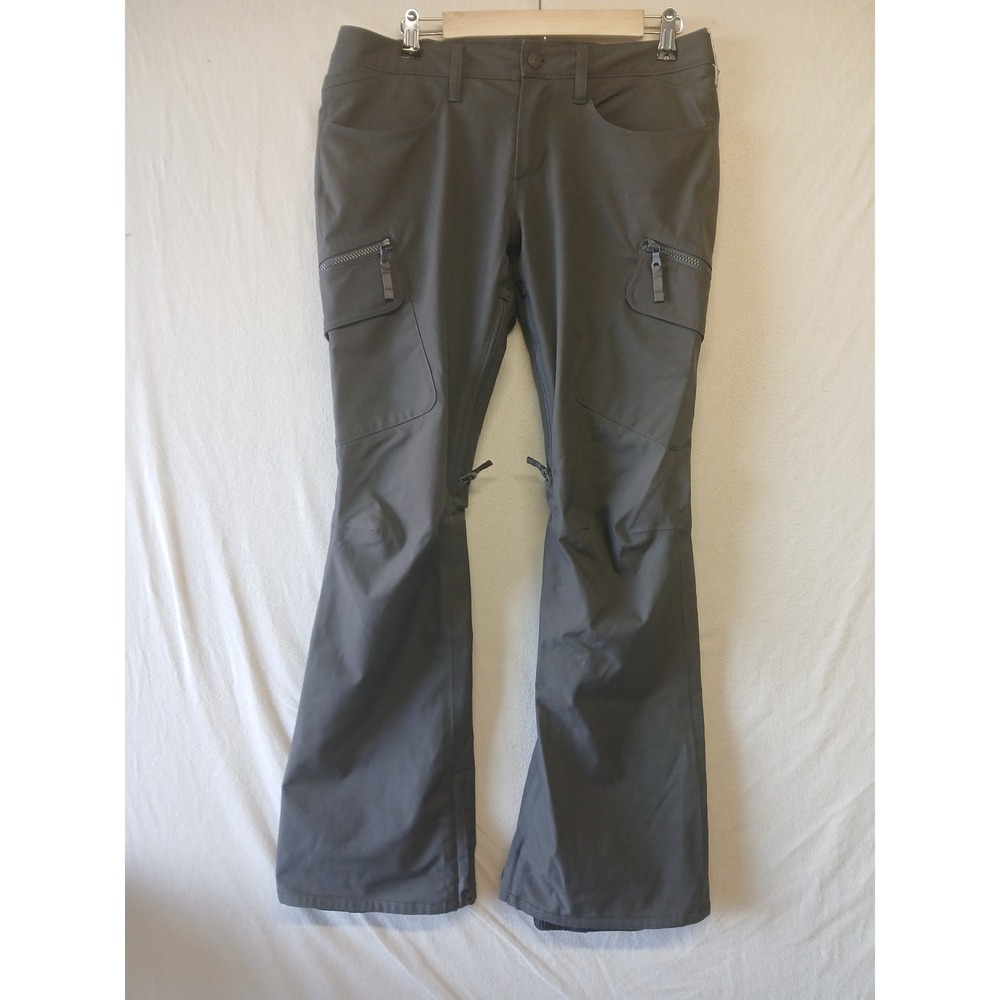 Burton Gloria snowboard ski pants small gray flaw winter snow